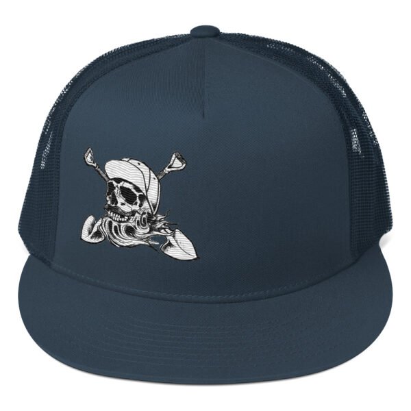White & Black Trucker Cap - Image 3